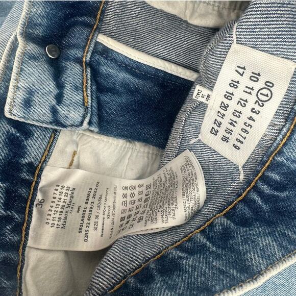 Maison Margiela Denim Jeans with Slash Details - Picture 8 of 10